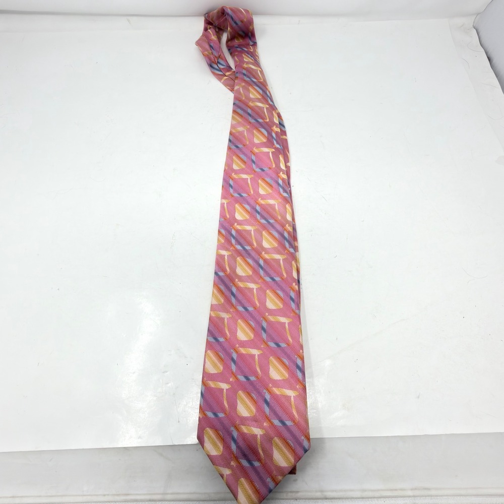 J Garcia Silk Tie Collection 39 Northern Lights Anniversary Limited Edition Pink